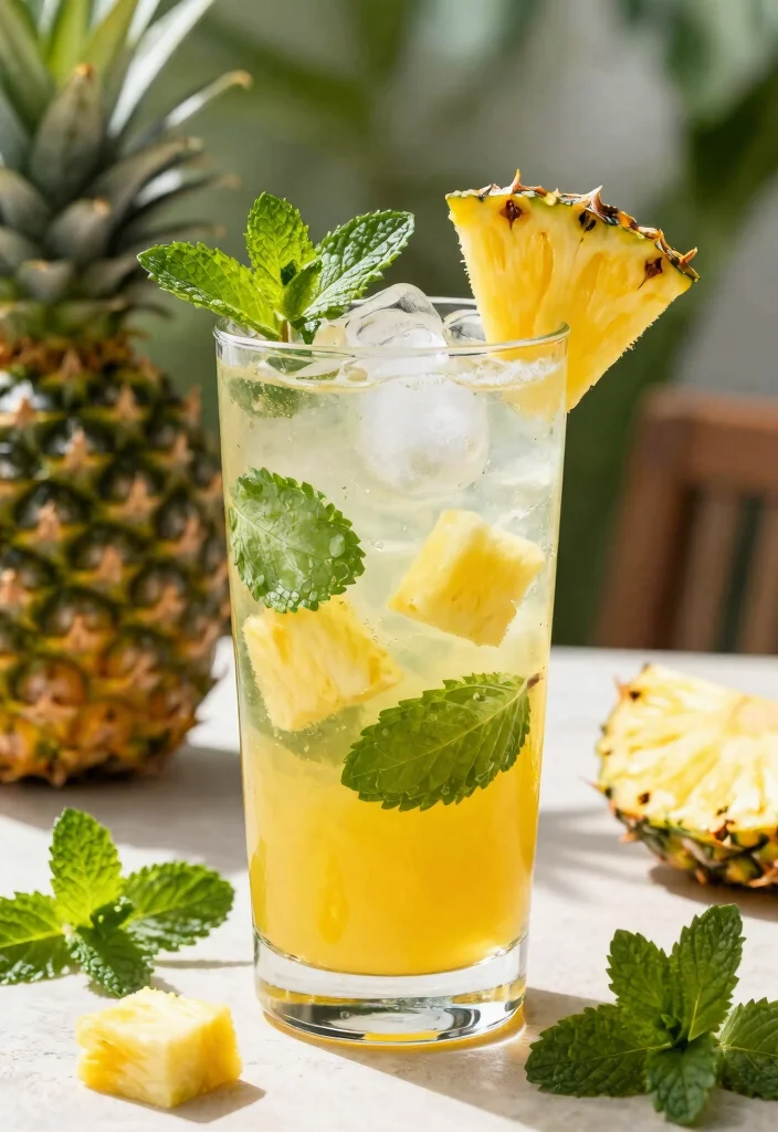 12 Summer Cocktail Recipes for Light Fresh Seasonal Sips - 11. Spiced Pineapple Mojito
