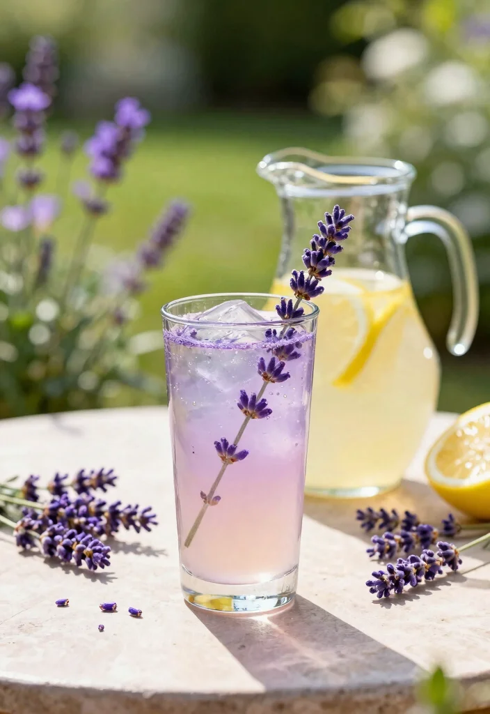 12 Summer Cocktail Recipes for Light Fresh Seasonal Sips - 4. Lavender Lemonade Mocktail
