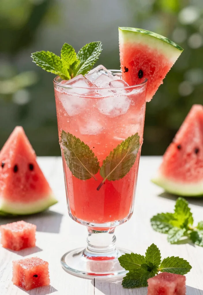 12 Summer Cocktail Recipes for Light Fresh Seasonal Sips - 7. Watermelon & Mint Mojito