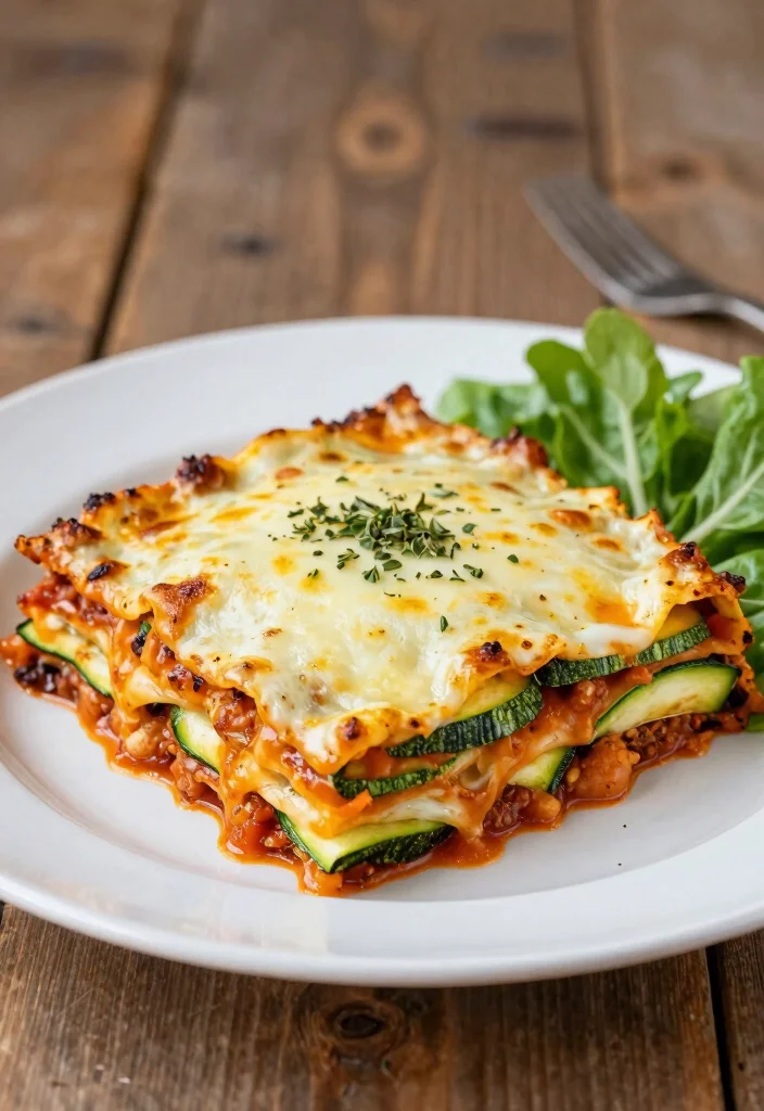 12 Vegetarian Keto Recipes for Easy Low-Carb Plant Meals - 8. Vegetable Zucchini Lasagna