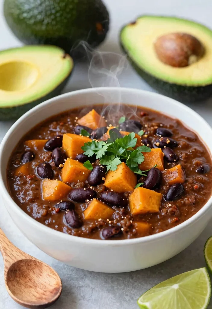 12 Veggie Dinner Recipes for Easy Balanced Weeknight Plates - 6. Sweet Potato and Black Bean Chili