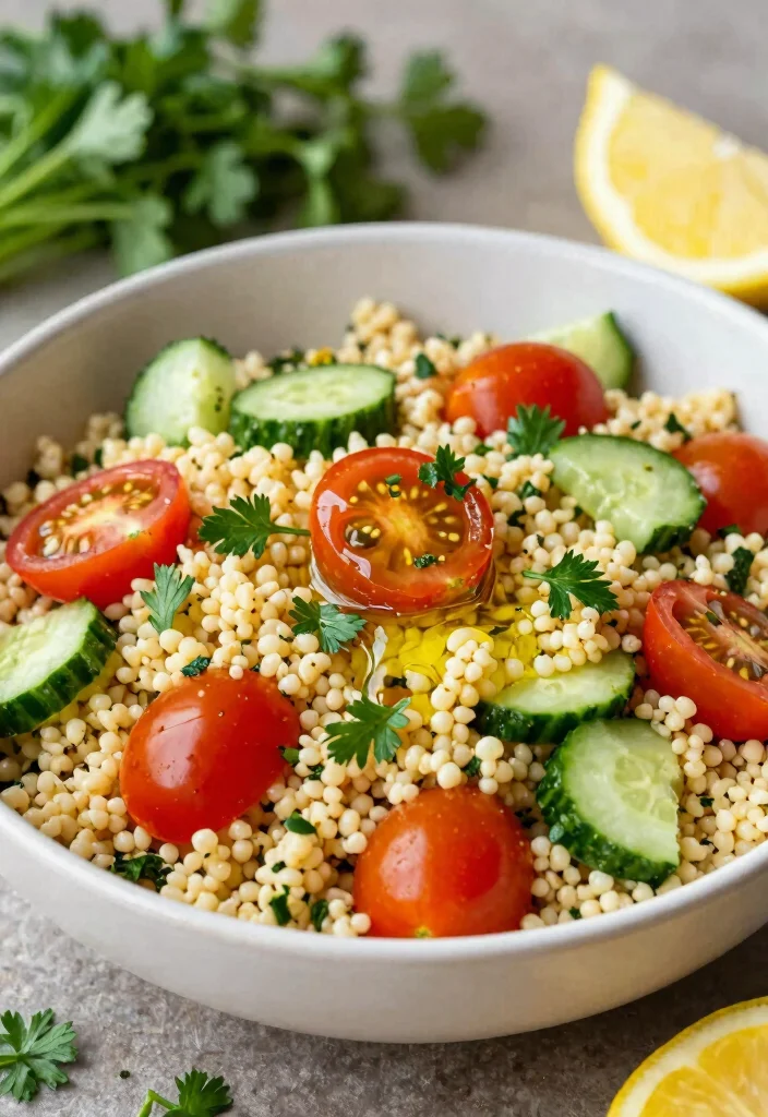 12 Veggie Dinner Recipes for Easy Balanced Weeknight Plates - 8. Mediterranean Couscous Salad