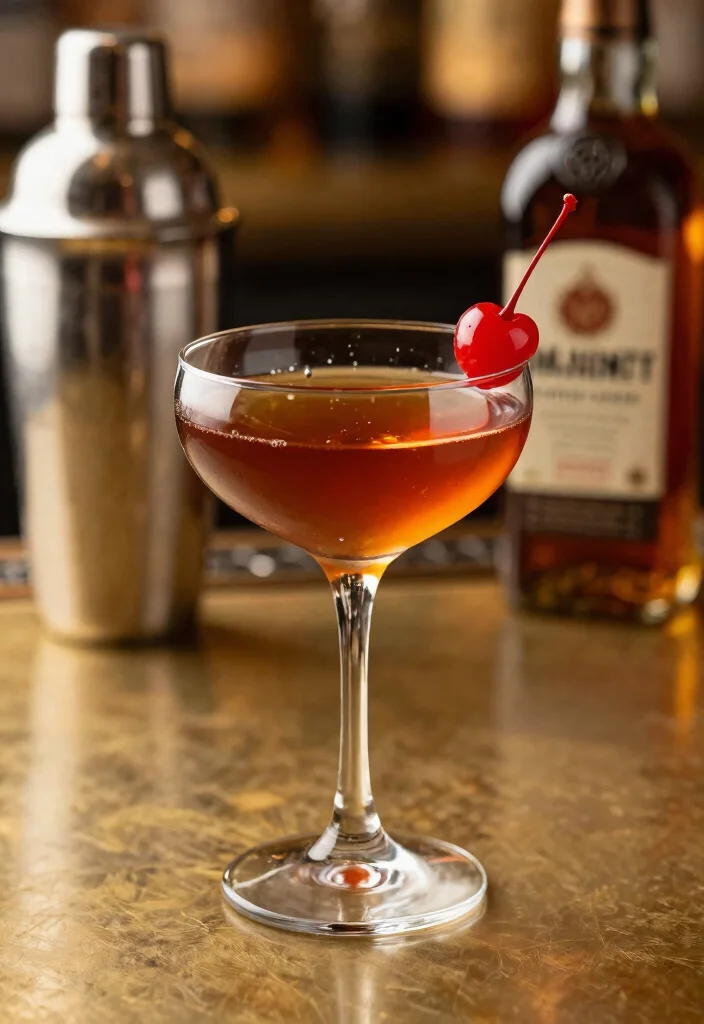 12 Whiskey Cocktail Recipes for Smooth Easy Sip Ideas - 6. Manhattan