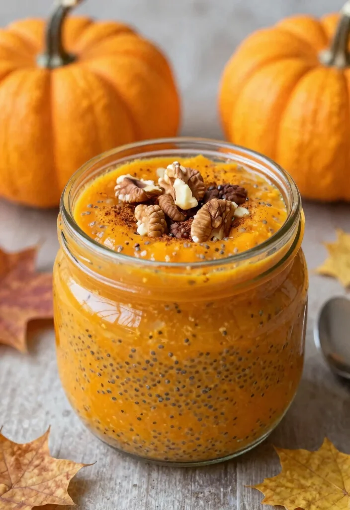 14 Fall Dessert Recipes with Warm Easy Seasonal Flavors - 11. Pumpkin Chia Seed Pudding