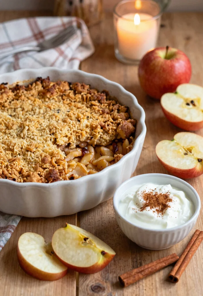14 Fall Dessert Recipes with Warm Easy Seasonal Flavors - 2. Apple Cinnamon Crumble