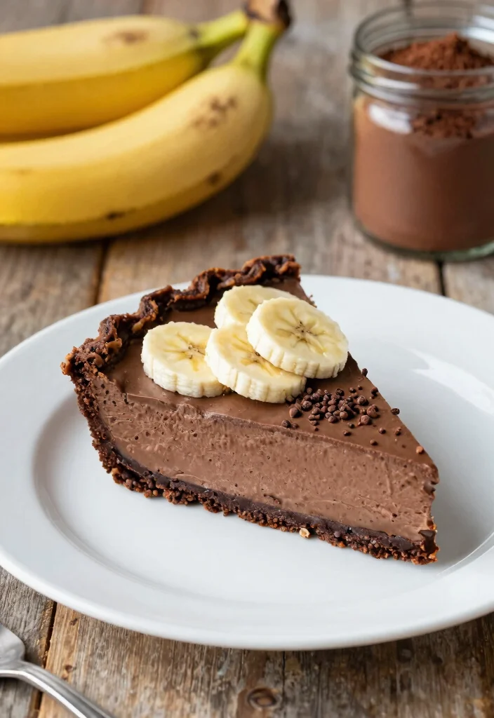 14 Healthier Dessert Recipes with Light Flavorful Upgrades - 7. Vegan Chocolate Banana Cream Pie