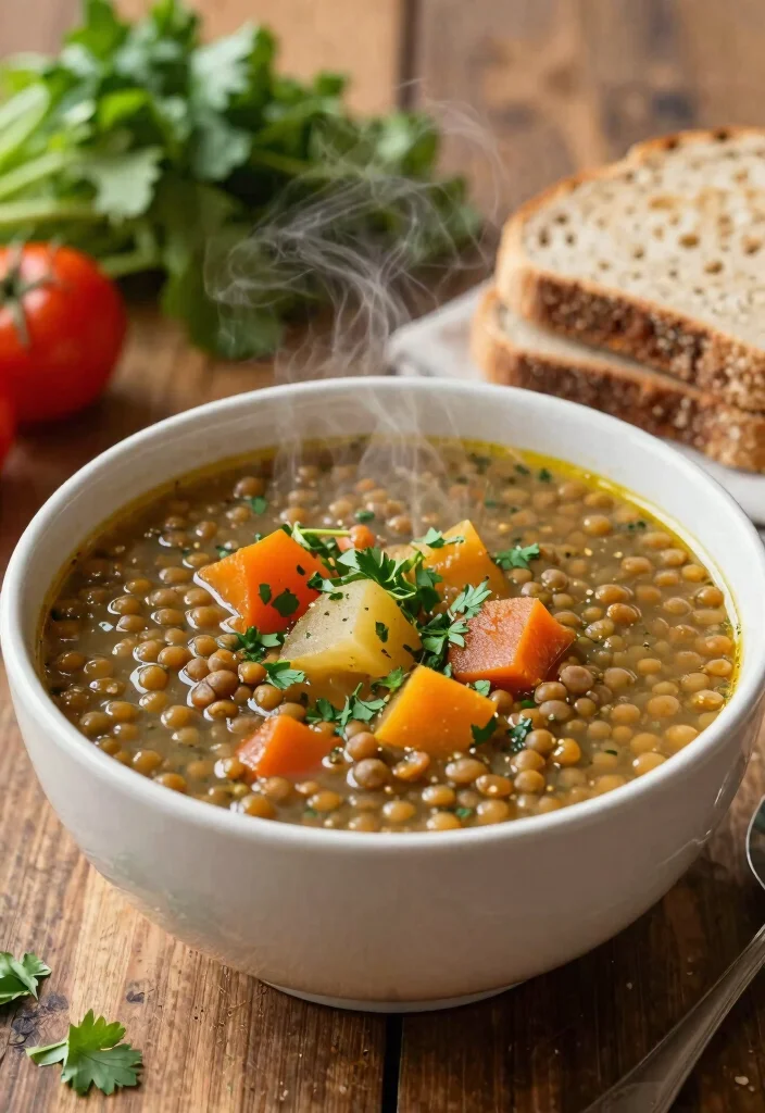 14 Healthy Crock Pot Recipes for Easy Slow-Cooked Weeknight Meals - 6. Lentil and Vegetable Soup