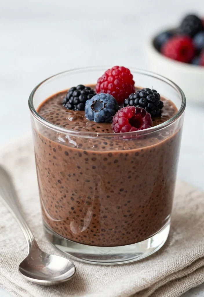14 Healthy Dishes Recipes Packed with Simple Fresh Flavor - 11. Chocolate Chia Seed Pudding