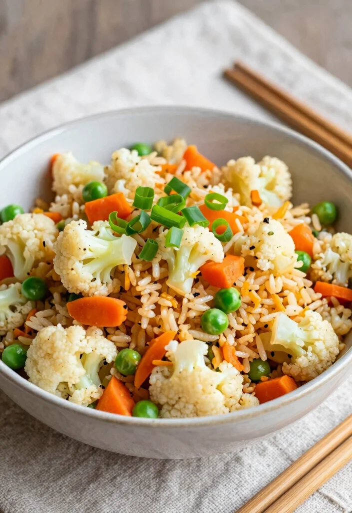 14 Healthy Dishes Recipes Packed with Simple Fresh Flavor - 8. Cauliflower Fried Rice