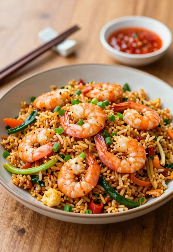 14 Healthy Rice Recipes for Simple Budget-Friendly Meals - 3. Spicy Shrimp Fried Rice