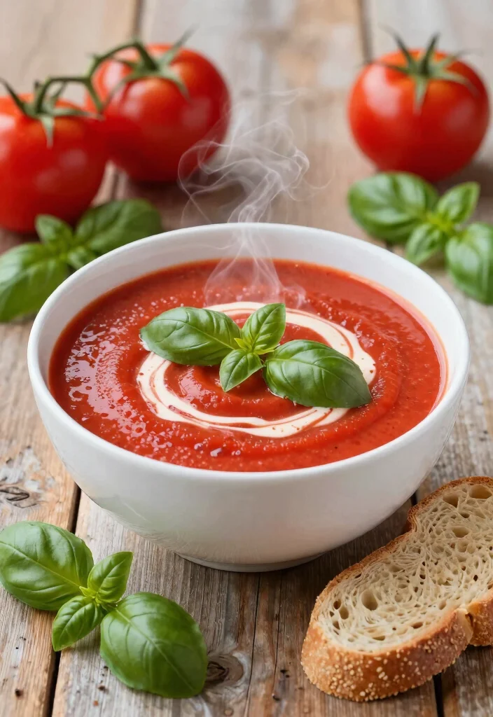 14 Healthy Soup Recipes for Light Warming Weeknight Meals - 1. Creamy Vegan Tomato Basil Soup