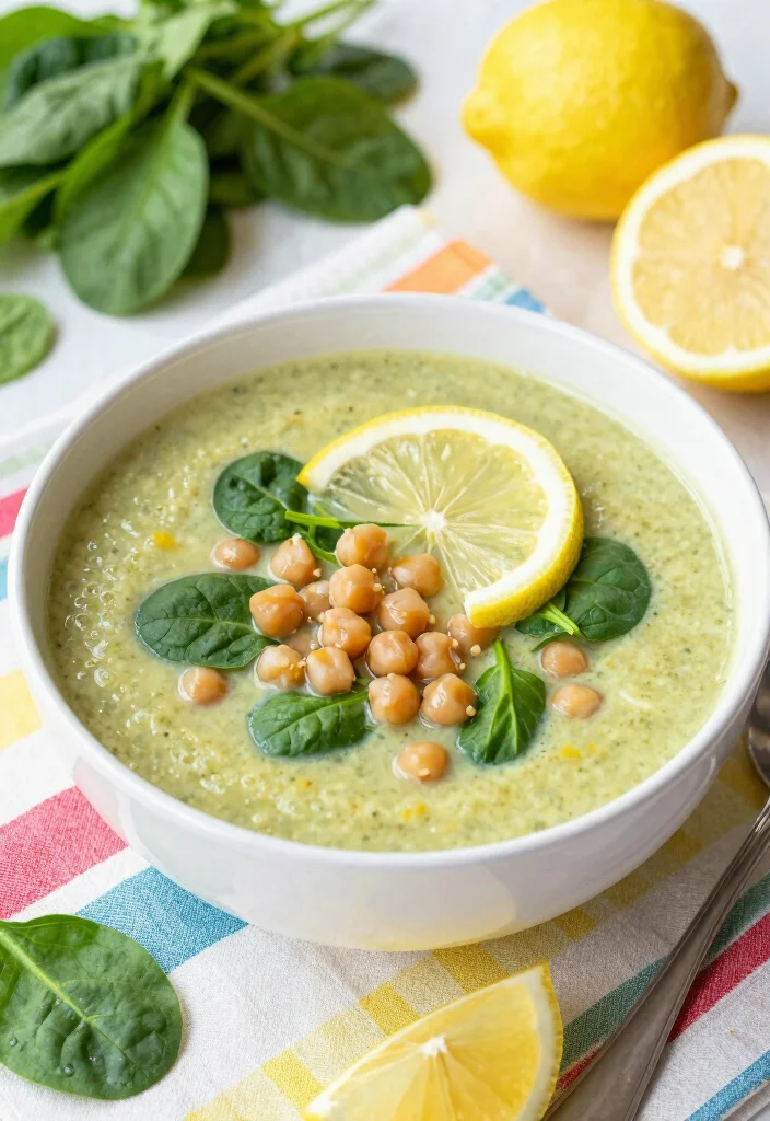 14 Healthy Soup Recipes for Light Warming Weeknight Meals - 11. Zesty Lemon and Chickpea Soup