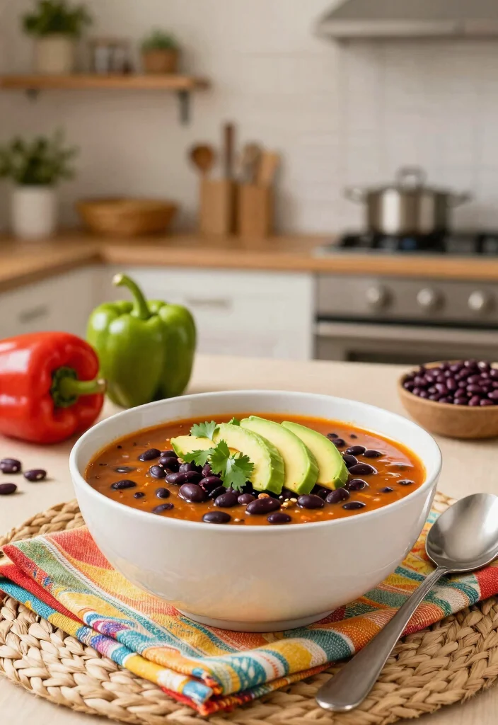 14 Healthy Soup Recipes for Light Warming Weeknight Meals - 3. Spicy Black Bean Soup