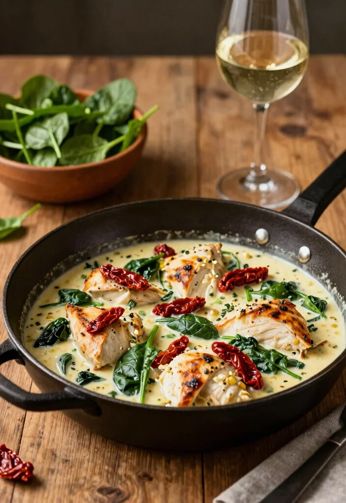 14 Keto Diet Recipes for Simple Low-Carb Everyday Meals - 1. Creamy Garlic Tuscan Chicken