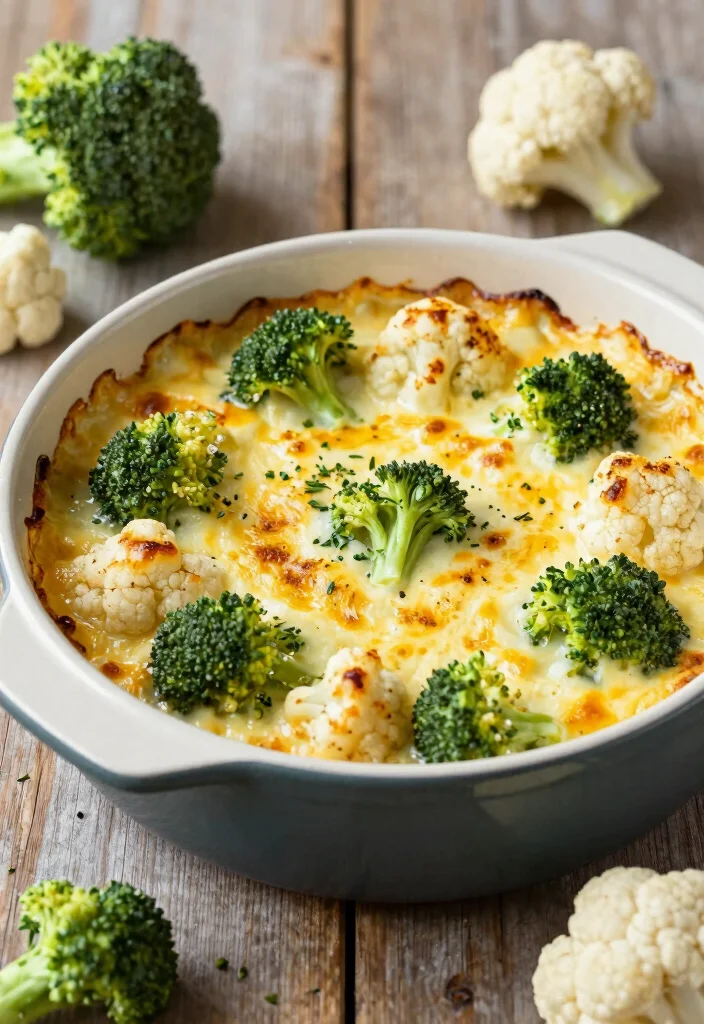 14 Keto Diet Recipes for Simple Low-Carb Everyday Meals - 11. Cheesy Broccoli and Cauliflower Casserole