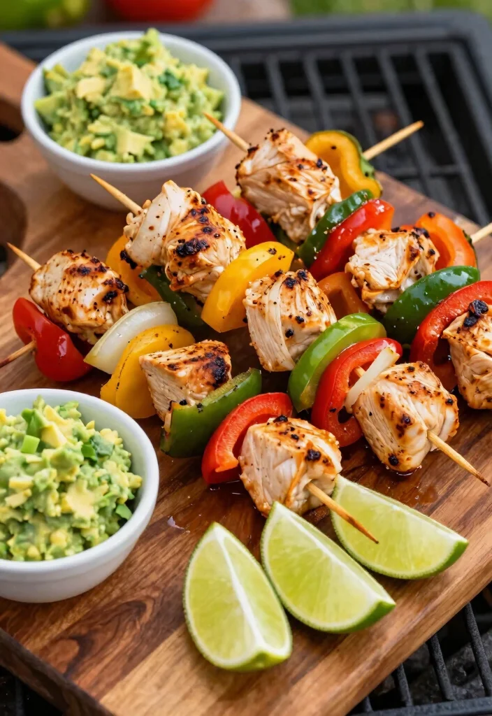14 Keto Diet Recipes for Simple Low-Carb Everyday Meals - 13. Chicken Fajita Skewers