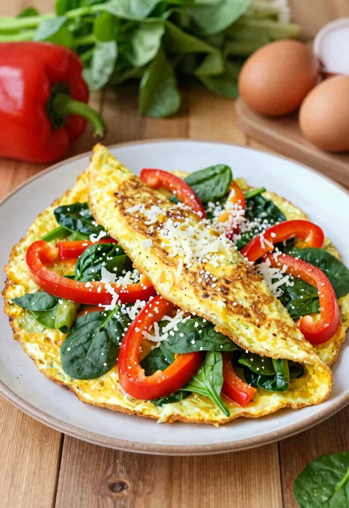 14 Low-Calorie Dinner Recipes for Easy Satisfying Meals - 10. Veggie-Packed Omelet