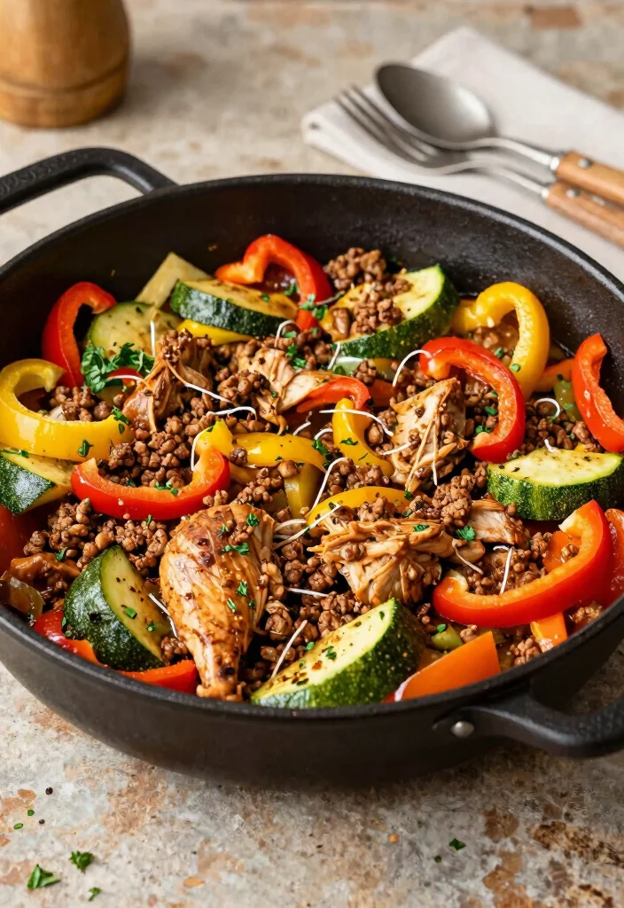 14 Low-Calorie Dinner Recipes for Easy Satisfying Meals - 11. Turkey and Vegetable Skillet