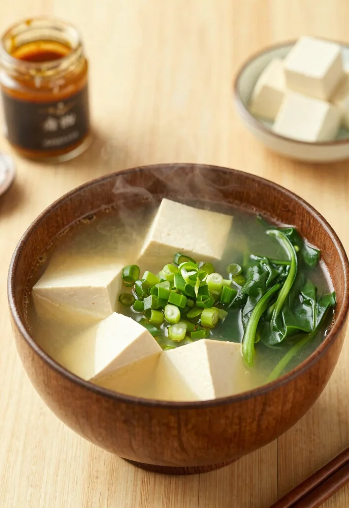 14 Low-Calorie Dinner Recipes for Easy Satisfying Meals - 9. Miso Soup with Tofu and Greens