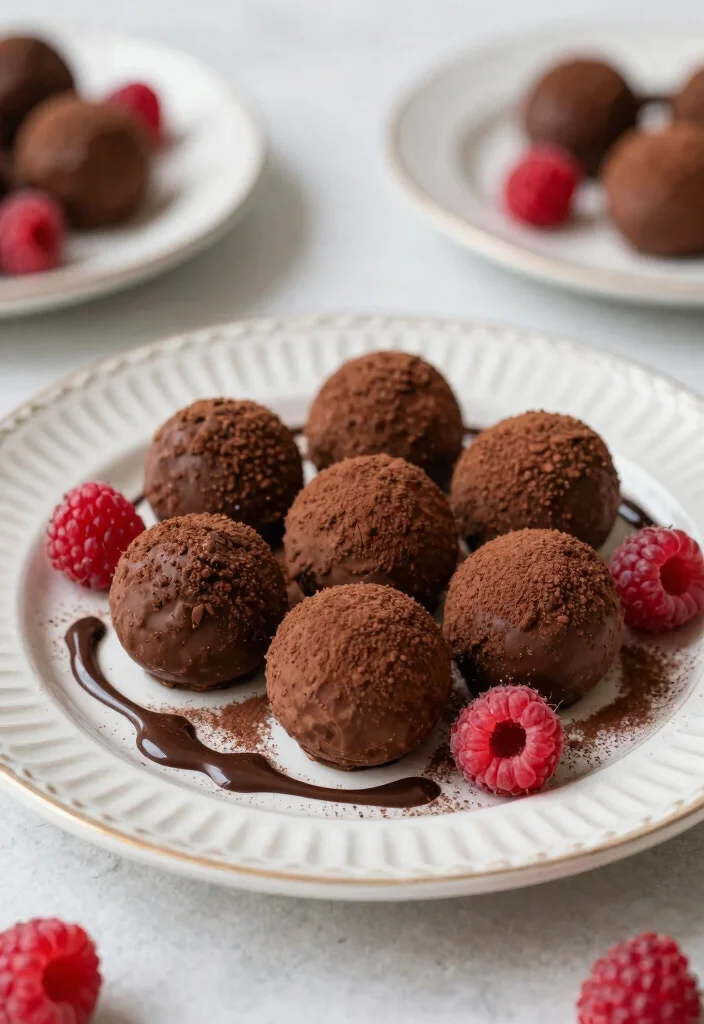 15 Best Dessert Recipes for Easy Crowd-Pleasing Treat Ideas - 10. Raspberry Chocolate Truffles