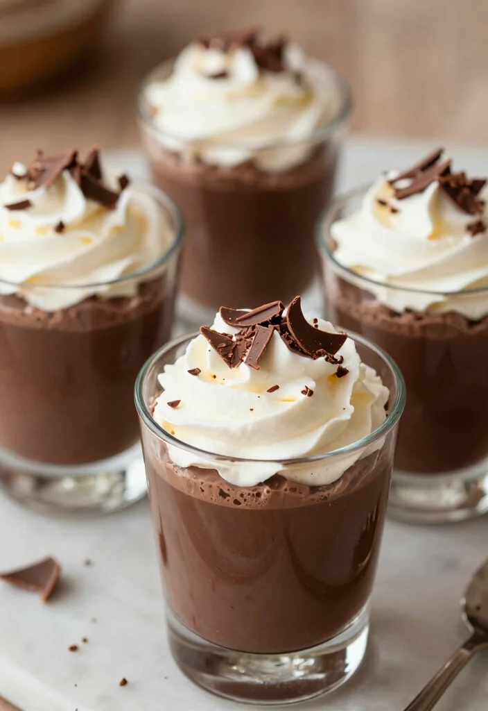 15 Best Dessert Recipes for Easy Crowd-Pleasing Treat Ideas - 13. Mocha Chocolate Pudding Cups