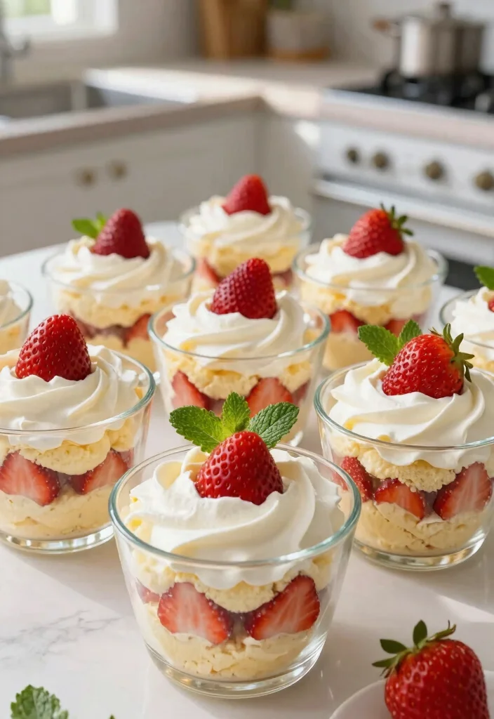15 Best Dessert Recipes for Easy Crowd-Pleasing Treat Ideas - 6. No-Bake Strawberry Shortcake