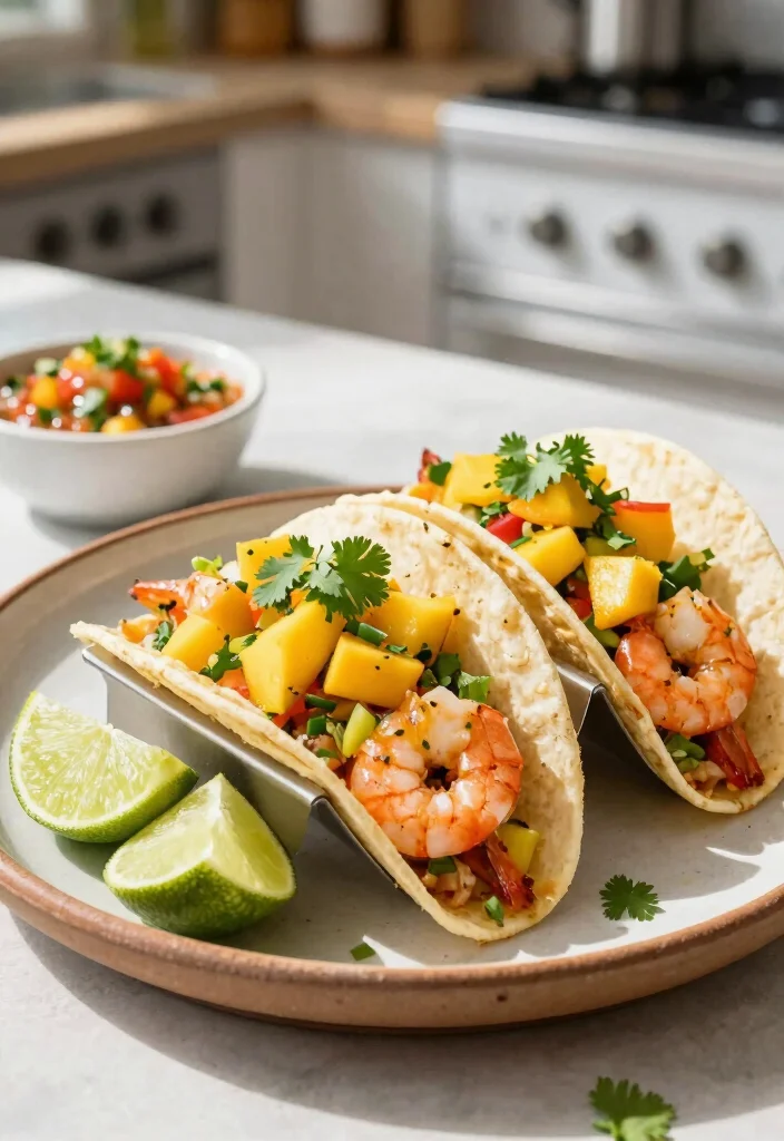 15 Best Dinner Recipes for Easy Weeknight Favorites - 12. Shrimp Tacos with Mango Salsa