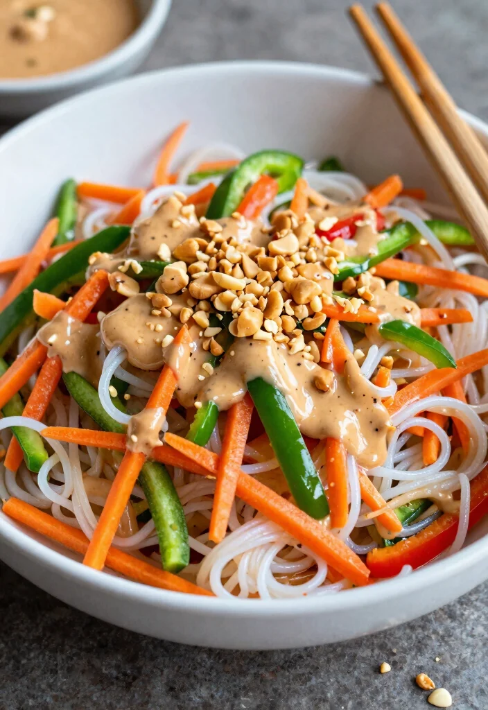 15 Easy Dinner Recipes for Fast Satisfying Weeknight Meals - 13. Thai Peanut Noodle Salad