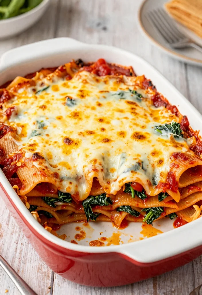 15 Easy Food Recipes for Dinner: Quick Flavorful Ideas - 10. Baked Ziti with Spinach