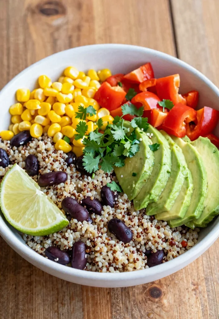 15 Easy Healthy Cooking Recipes for Fast Fresh Weeknight Meals - 1. Quinoa & Black Bean Bowl