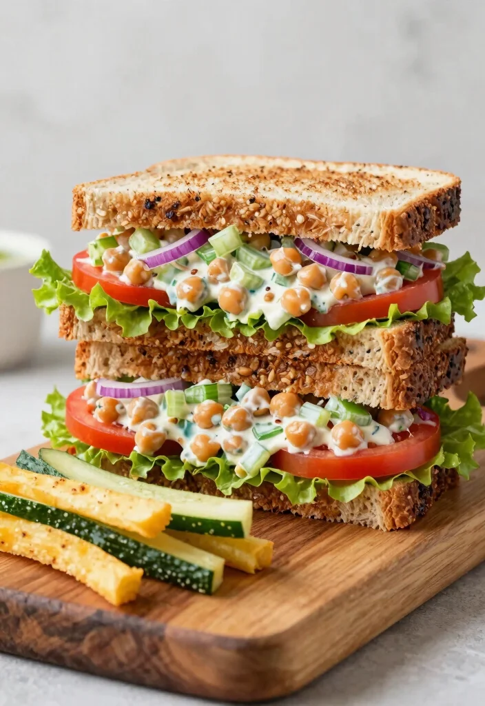 15 Easy Healthy Cooking Recipes for Fast Fresh Weeknight Meals - 3. Chickpea Salad Sandwich
