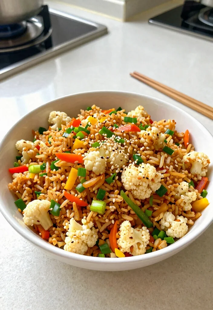 15 Easy Healthy Cooking Recipes for Fast Fresh Weeknight Meals - 8. Cauliflower Fried Rice