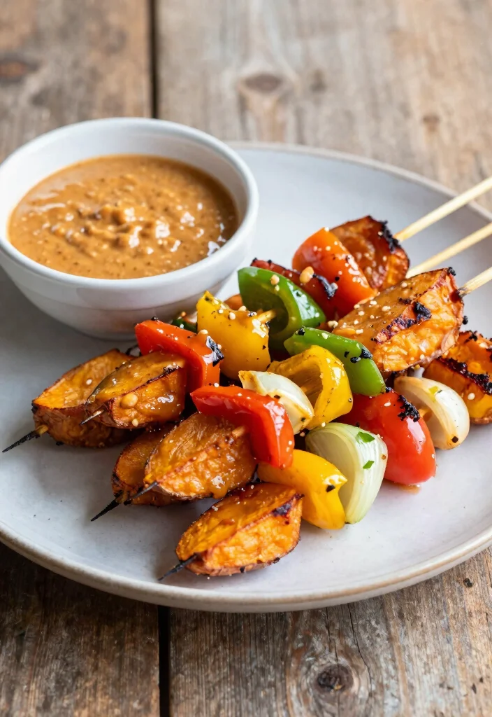 15 Healthy Dinner Ideas Recipes for Quick Nutritious Meals - 13. Thai Peanut Sweet Potato Skewers