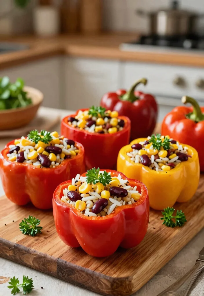 15 Healthy Dinner Ideas Recipes for Quick Nutritious Meals - 7. Stuffed Bell Peppers