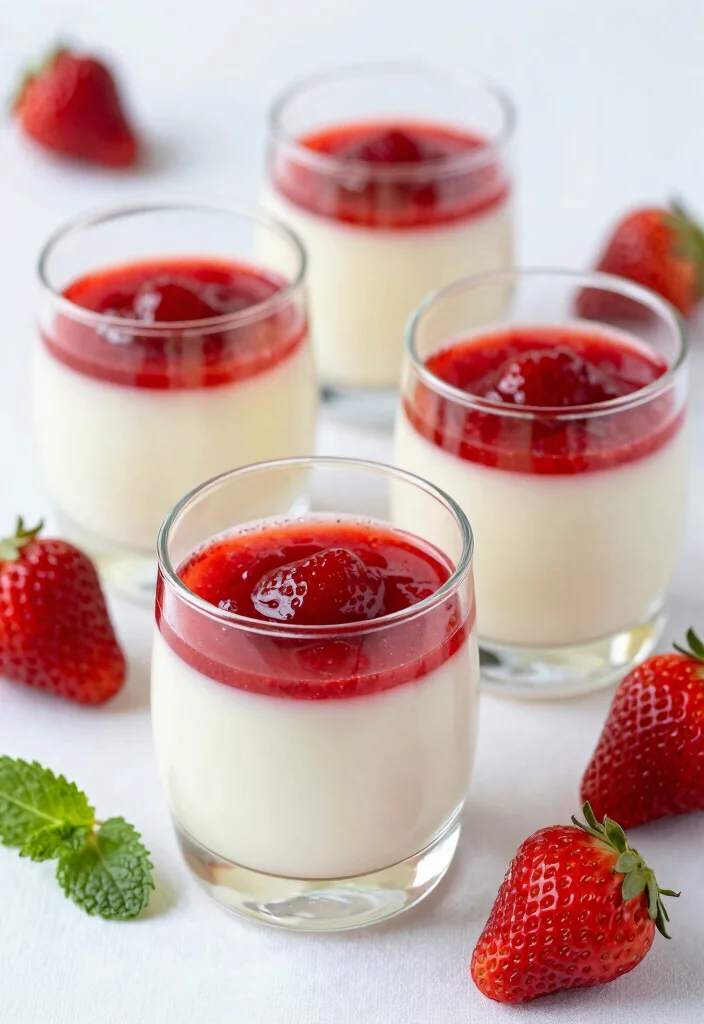 15 Strawberry Dessert Recipes for Fresh Simple Summer Sweets - 10. Strawberry Panna Cotta