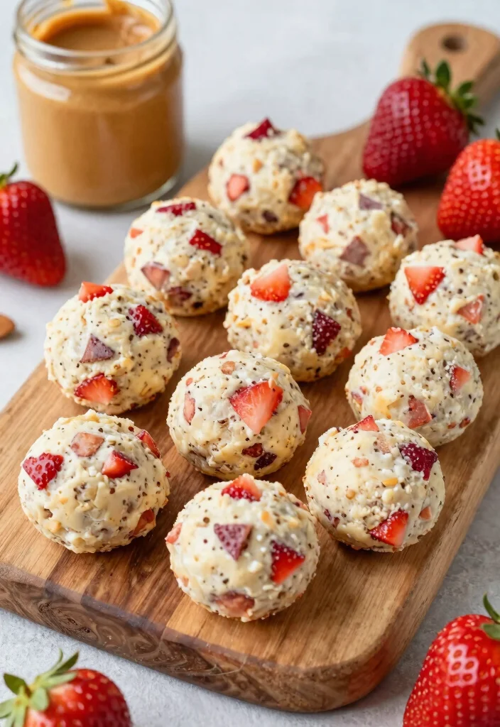 15 Strawberry Dessert Recipes for Fresh Simple Summer Sweets - 12. Strawberry Energy Bites