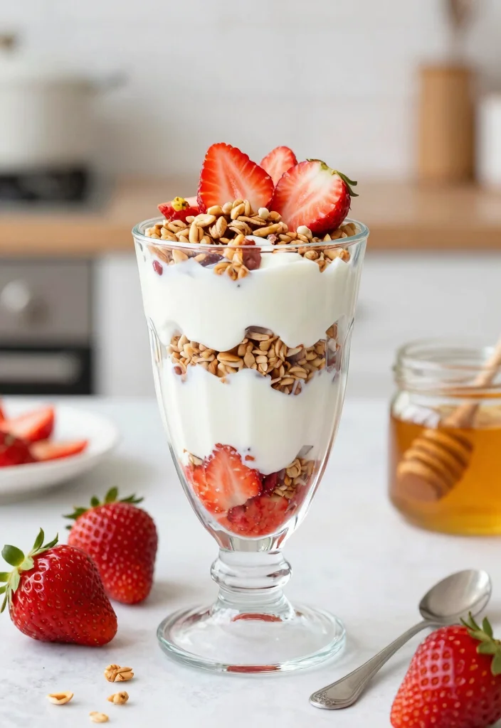 15 Strawberry Dessert Recipes for Fresh Simple Summer Sweets - 7. Strawberry Yogurt Parfait